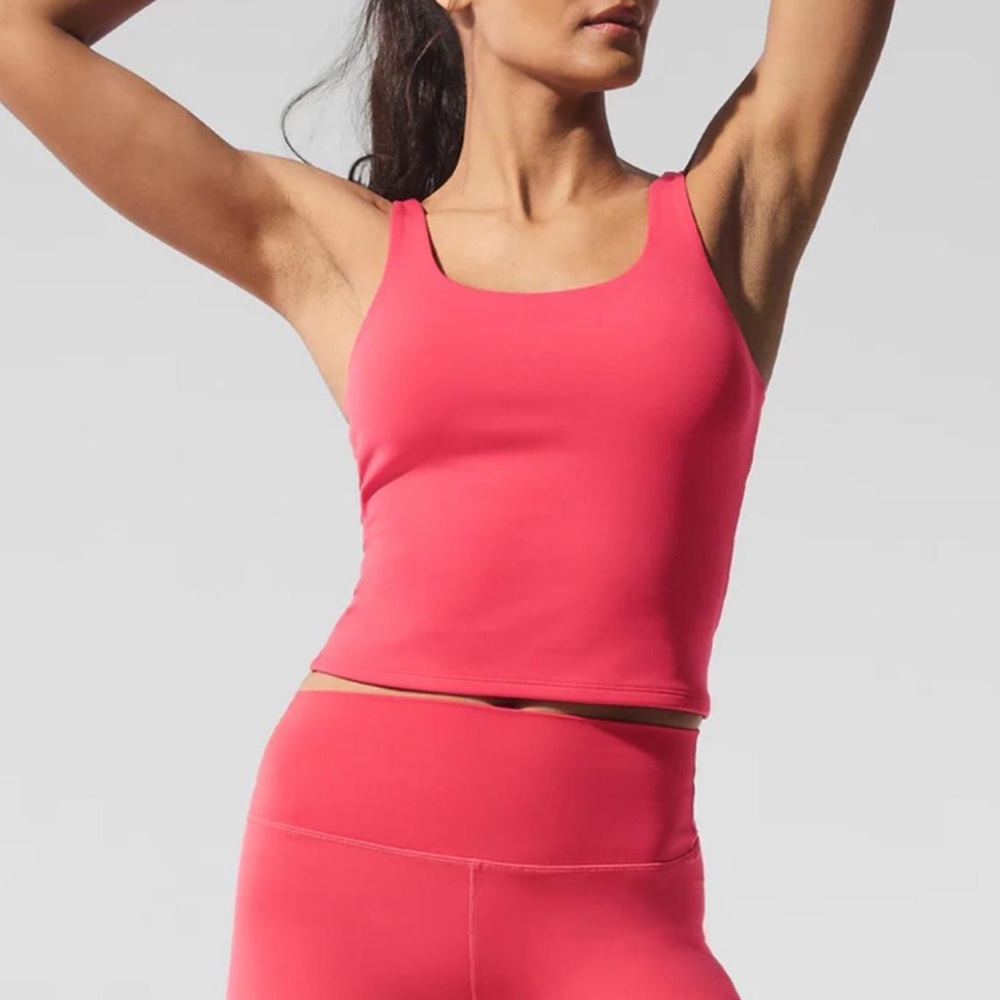 Alo Softsculpt tank in candy red